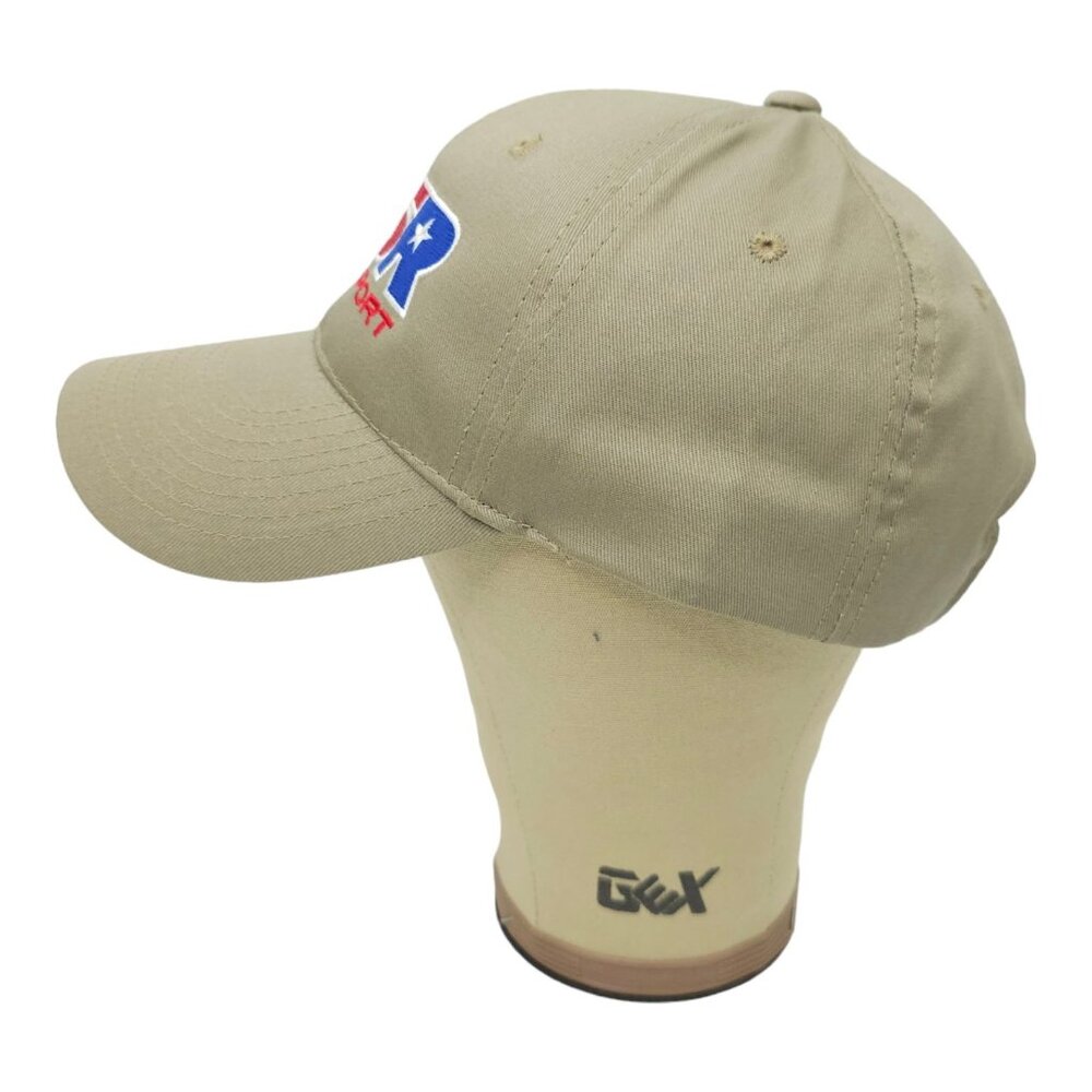 FSR Transport Beige Khaki Adjustable Strapback Cap Trucker Baseball Hat Cotton - Picture 10 of 13